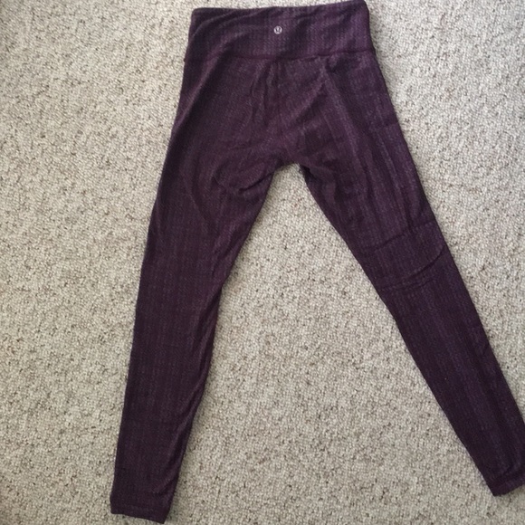 Purple Patterned Lululemon Leggings - Picture 2 of 3